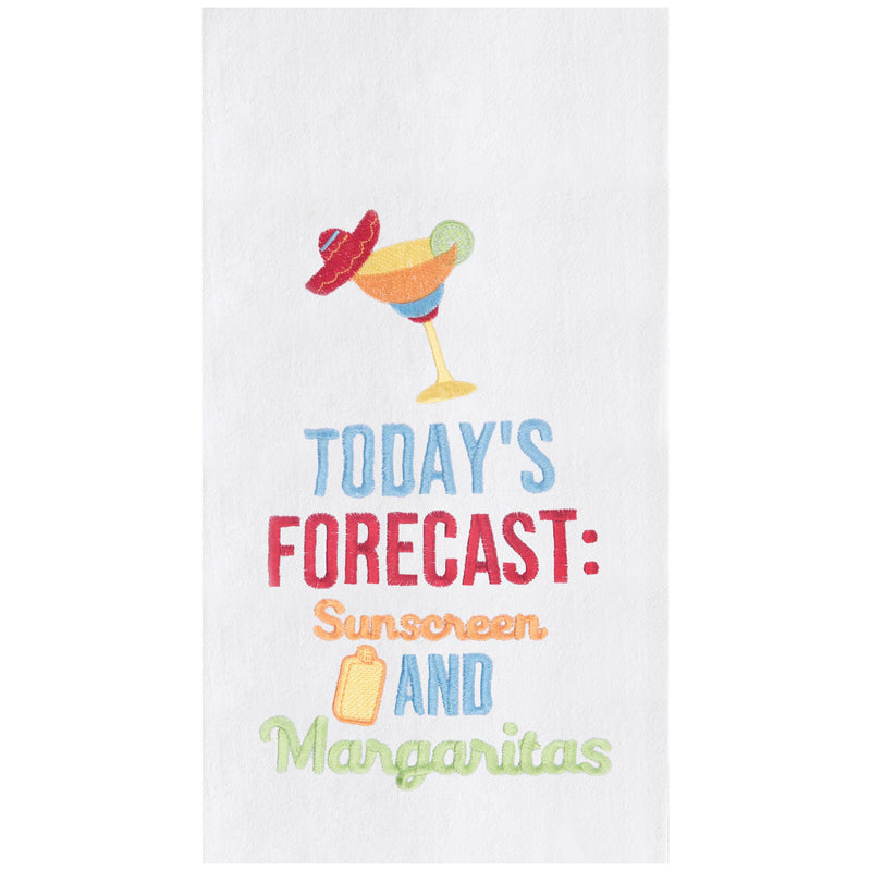 C&F Home - Coastal Today's Forecast Margaritas Kitchen Towel