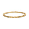 Splendid Iris -4mm Bead Stretch Bracelets: Gold