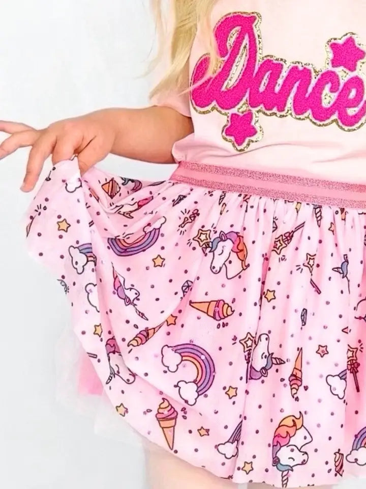 Sweet Wink- Unicorn Doodle Tutu