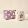 The Darling Effect - Square Teddy Pouch - Purple Flower