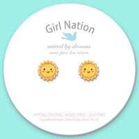 Girl Nation Sunny Day Cutie Stud Earrings