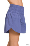 Windbreaker Smocked Waistband Running Shorts