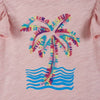 Girls Toddler Palm Tree Tee & Tropical Skort Set