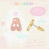 Girl Nation Ballet Slippers Cutie Stud Earrings