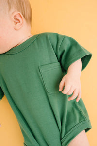 Little One Shop - Enchanted Green Pocket Romper