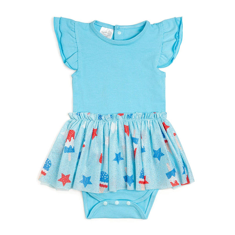 Sweet Wink - Bomb Pop Short Sleeve Tutu Bodysuit