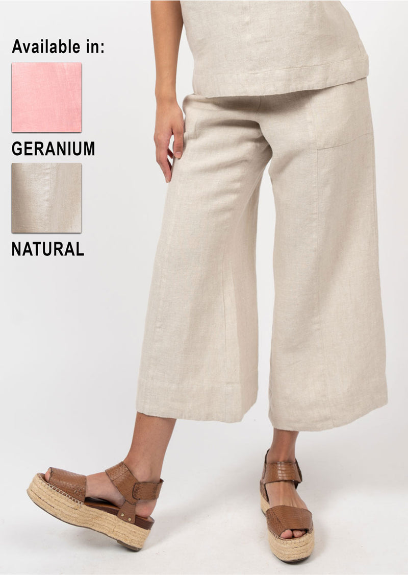 Ivy Jane Linen Slouch Pocket Pant Geranium