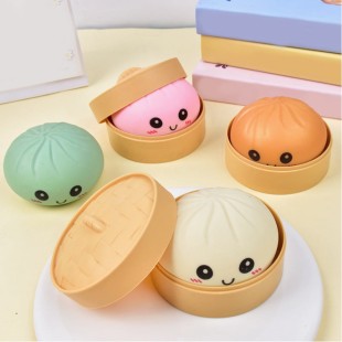 Big Mystery Squishy Dumpling Bao Bun Fidget Toy