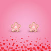 Girl Nation Pink Fancy Flower Cutie Stud Earrings