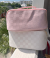 KENZKUSTOMZ - Rosemary Leather Makeup Bag: Lilac