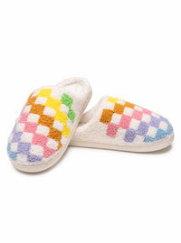 Living Royal -Rainbow Checkered - White