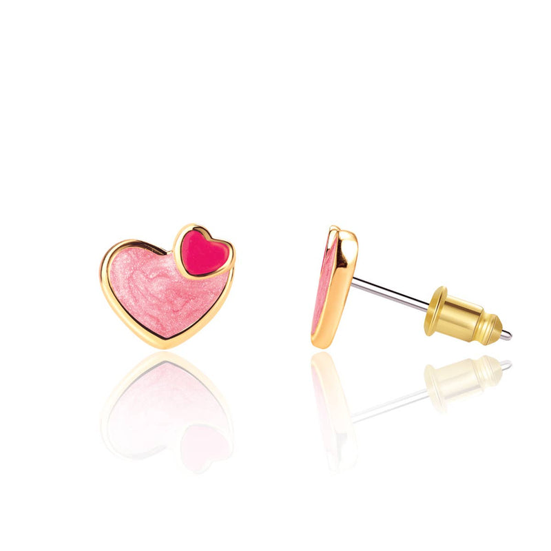 Girl Nation Heart 2 Heart Cutie Stud Earrings