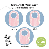 Keebabies 8-pack Urban Drool Bibs for Teething Baby Boys and Girls: Sweet Charm