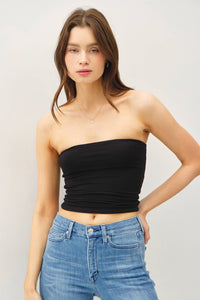 Be Cool - BASIC BANDEAU TOP:  Black