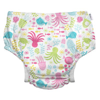 Green Sprouts - Eco Snap Swim Diaper with Gusset White Sea Pals