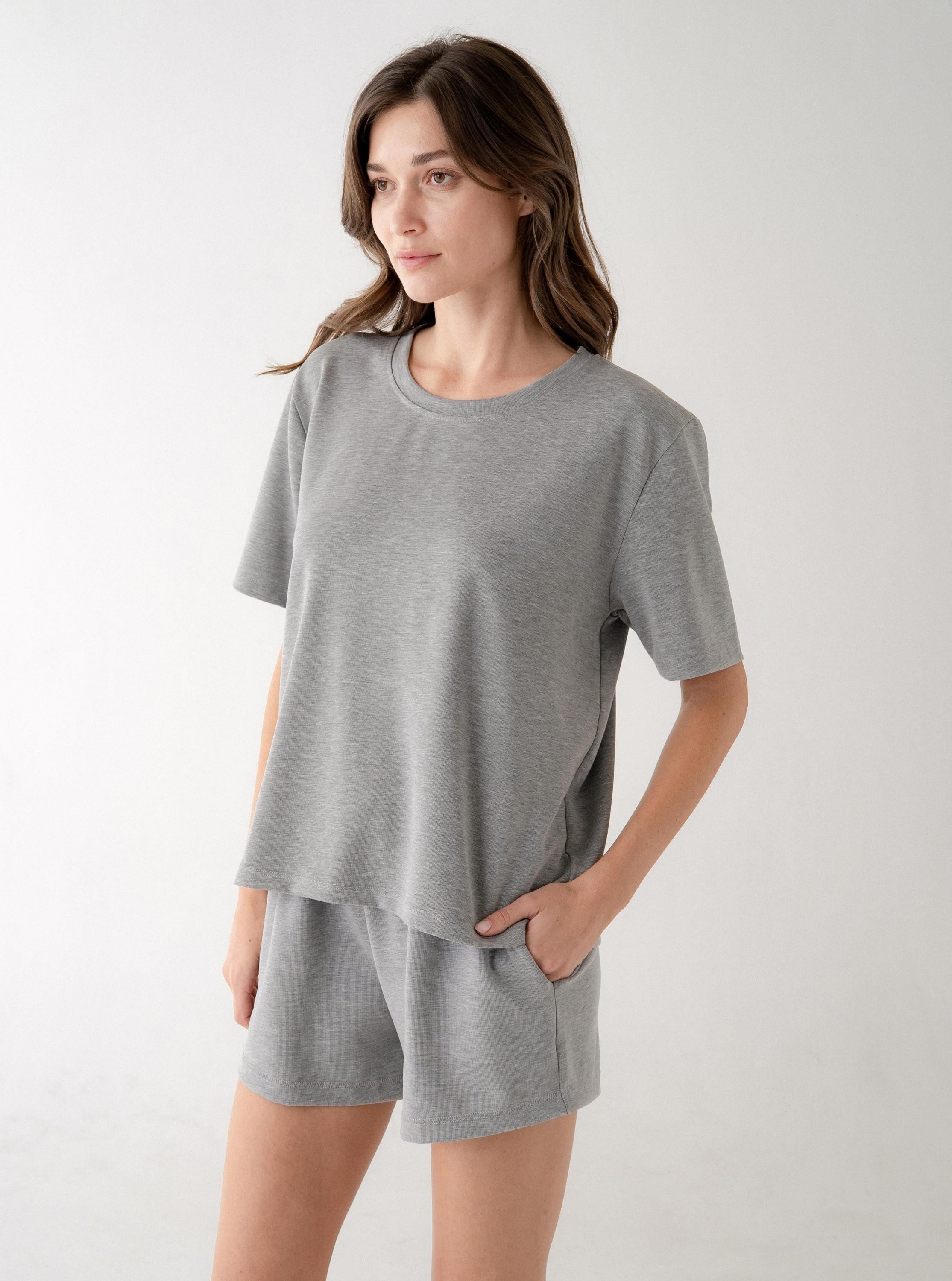 Heather Grey Classic Crewneck Tee