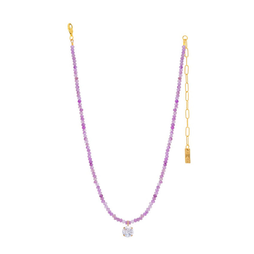 Paige Necklace in Lilac
