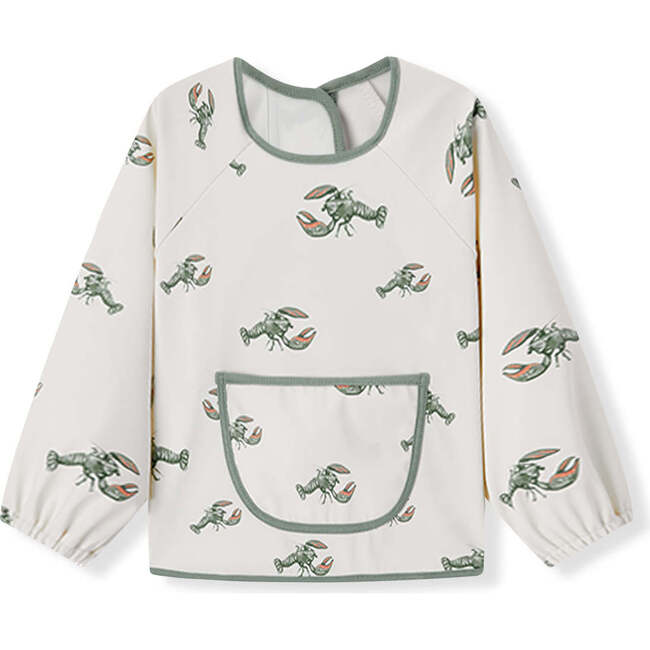Mint Lobsters Long Sleeve Pocket Bib