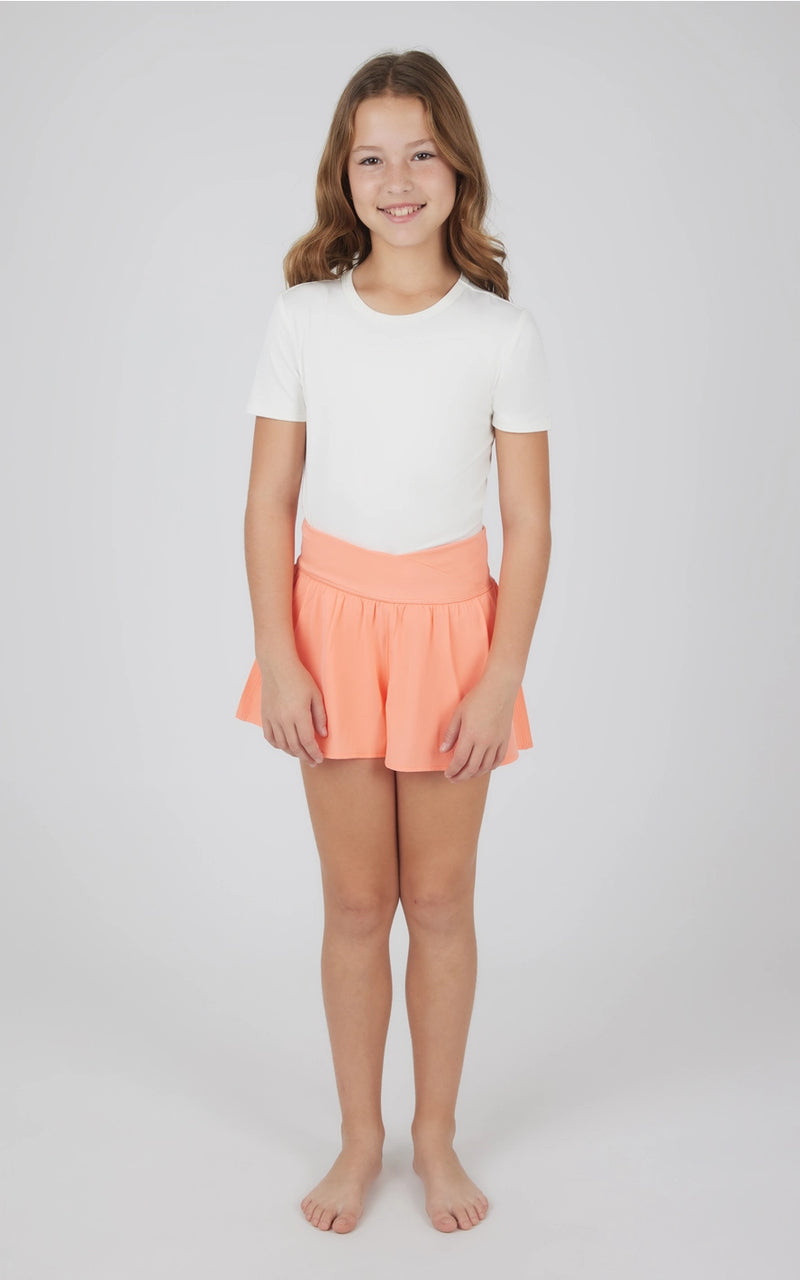 Girls Crossover Hybrid Short with Inner Pant