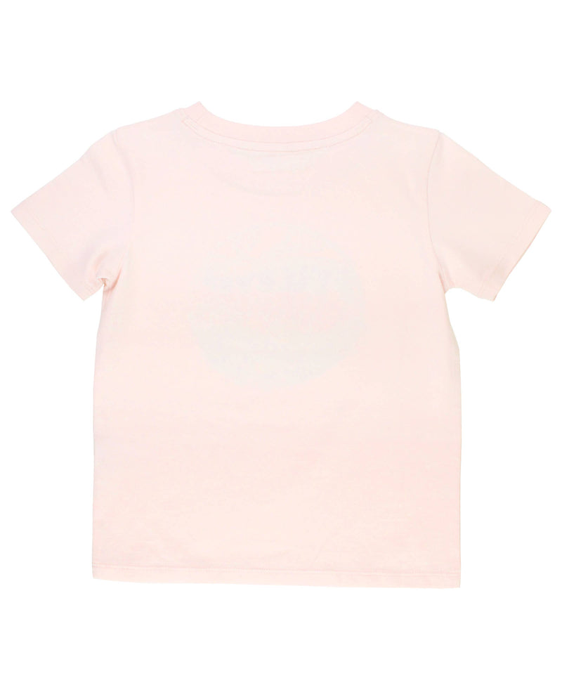 RuffleButts - Girls' Pale Pink "Chasing Sunsets" Graphic Tee