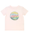 RuffleButts - Girls' Pale Pink "Chasing Sunsets" Graphic Tee