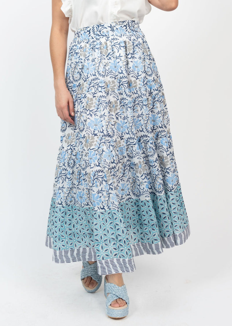 Ivy Jane Many Blues Tiered Skirt