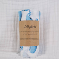 LollyBanks - Whale, Whale, Whale Baby Swaddle Blanket