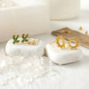 Splendid Iris - Cactus Velvet Stud Gift Set: Gold