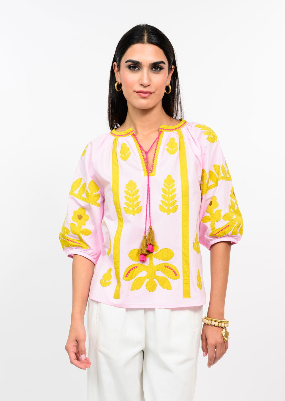 Pink Applique Top