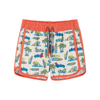 Car & Surfboard Print Boardshort Toddler