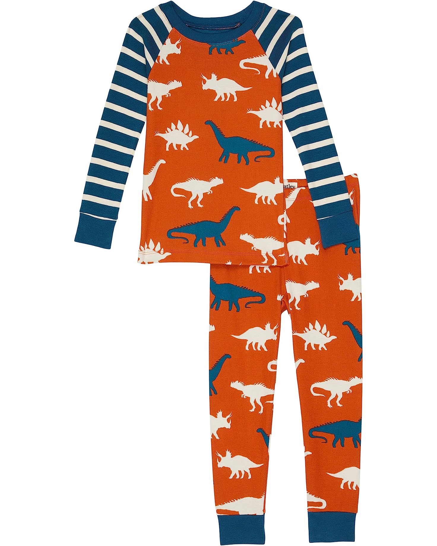 Hatley Dino Silhouettes Organic Cotton Pajama Set