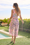 Davi & Dani - Floral One Piece Swimsuit & Wrap Skirt