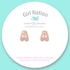 Girl Nation Ballet Slippers Cutie Stud Earrings