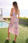 Davi & Dani - Floral One Piece Swimsuit & Wrap Skirt