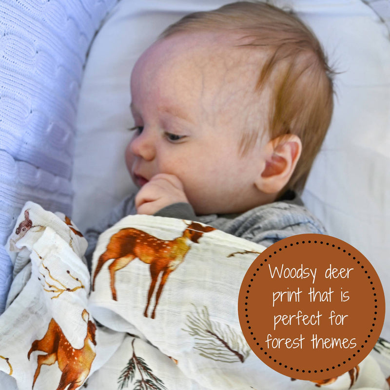 LollyBanks - Oh Deer Baby Swaddle Blanket