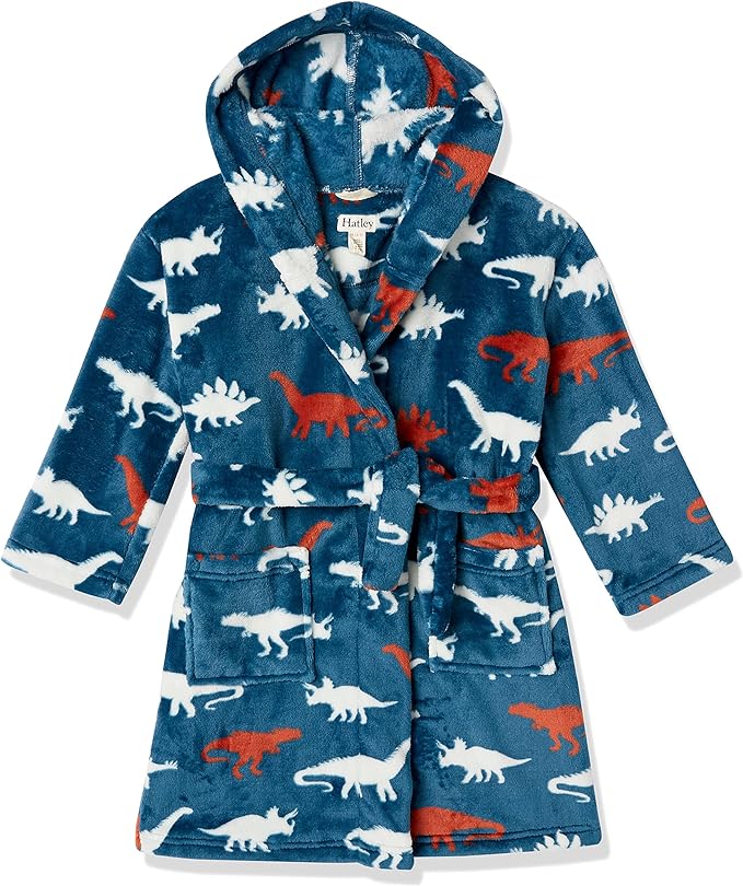 Hatley Dino Silhouettes Fleece Robe