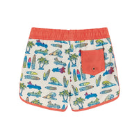 Car & Surfboard Print Boardshort Toddler