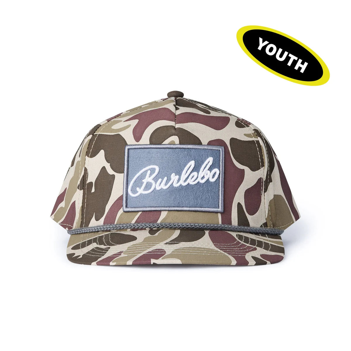 Youth Cap - BURLEBO Grey Patch - Camo