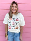 Pink Pumpkins & Bow Tee