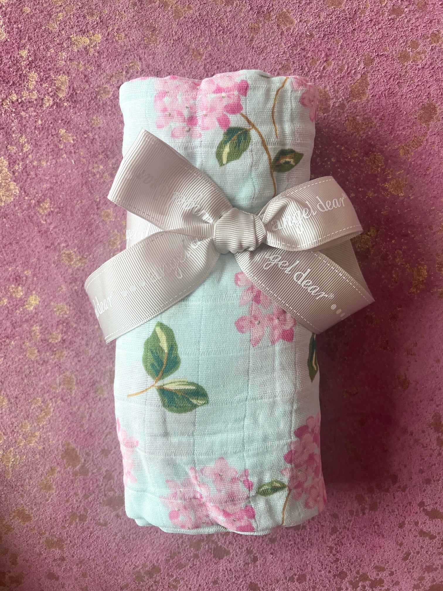 Angel Dear Hydrangeas Swaddle Blanket