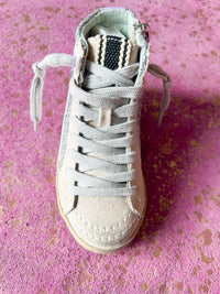 Shu Shop Silver Glitter Rooney Kids High Tops