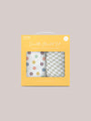 JUJUBE SWADDLE BLANKET SET - HAPPY BABY VIBES