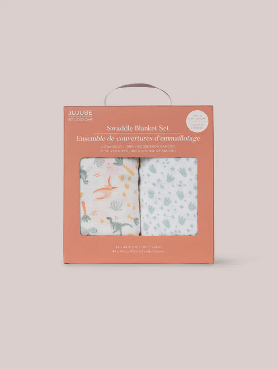 JUJUBE SWADDLE BLANKET SETS ROARSOME