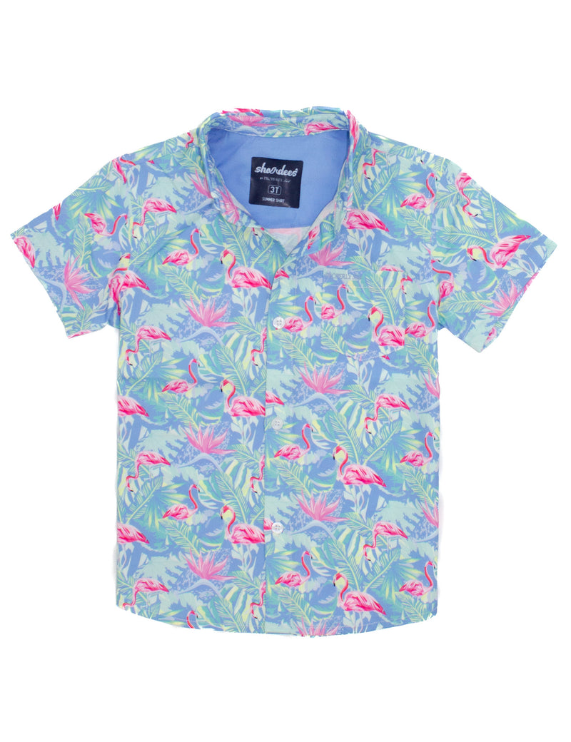 Properly Tied Boys Summer Shordees Flamingo