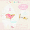 Girl Nation Dazzling Dolphin Cutie Stud Earrings