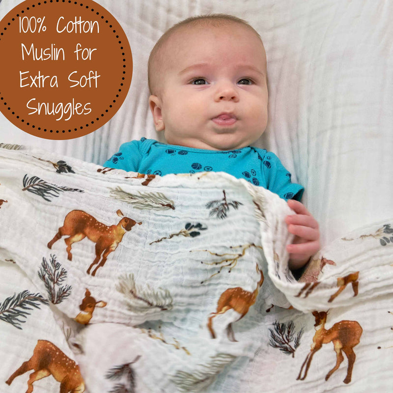 LollyBanks - Oh Deer Baby Swaddle Blanket