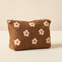 The Darling Effect - Teddy Pouch - Brown Flower