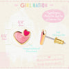 Girl Nation Heart 2 Heart Cutie Stud Earrings