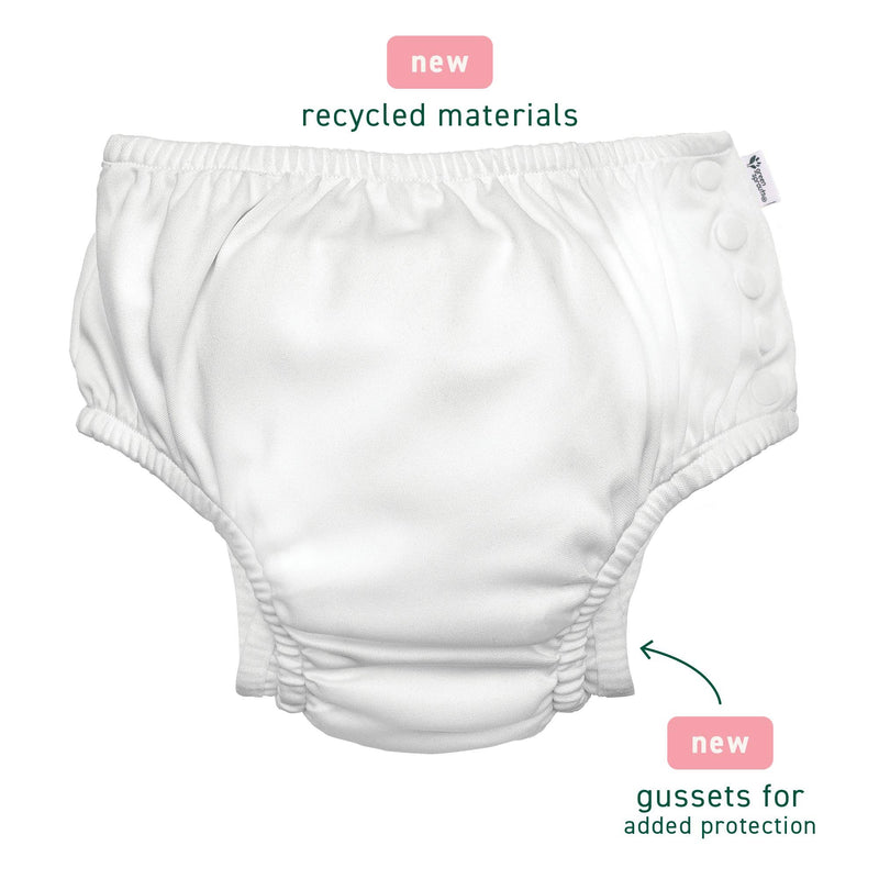 Green Sprouts - Eco Snap Swim Diaper with Gusset White Sea Pals