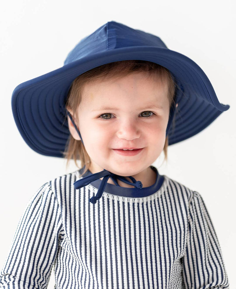 RuffleButts + RuggedButts - Navy Swim Hat: